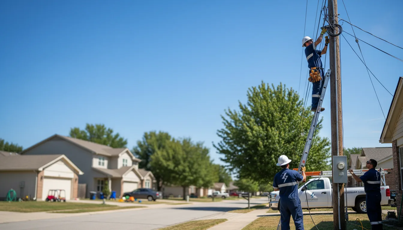Residential electrician providing installation services in Afton, IA